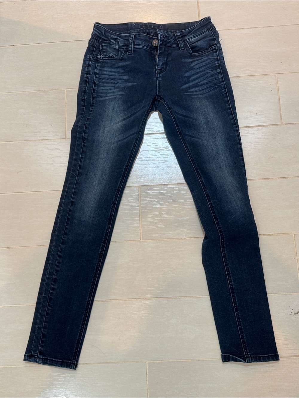 Grace in LA Dark Indigo Stretch Skinny Jeans